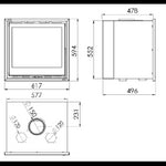 Lade das Bild in den Galerie-Viewer, Panadero CS Holzofen Einbau – 7,1 kW, Ventilator, 2 Luftkanäle
