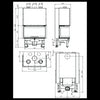 La Nordica Monoblocco 3LC Holzofen: Panoramischer 12 kW Kamin für Ihr Zuhause