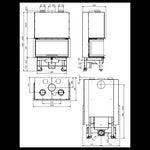 Lade das Bild in den Galerie-Viewer, La Nordica Monoblocco 3LC Holzofen: Panoramischer 12 kW Kamin für Ihr Zuhause
