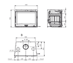 Lade das Bild in den Galerie-Viewer, La Nordica Holzinsert 70 4.0 ventilierter Anthrazit 7,8 kW
