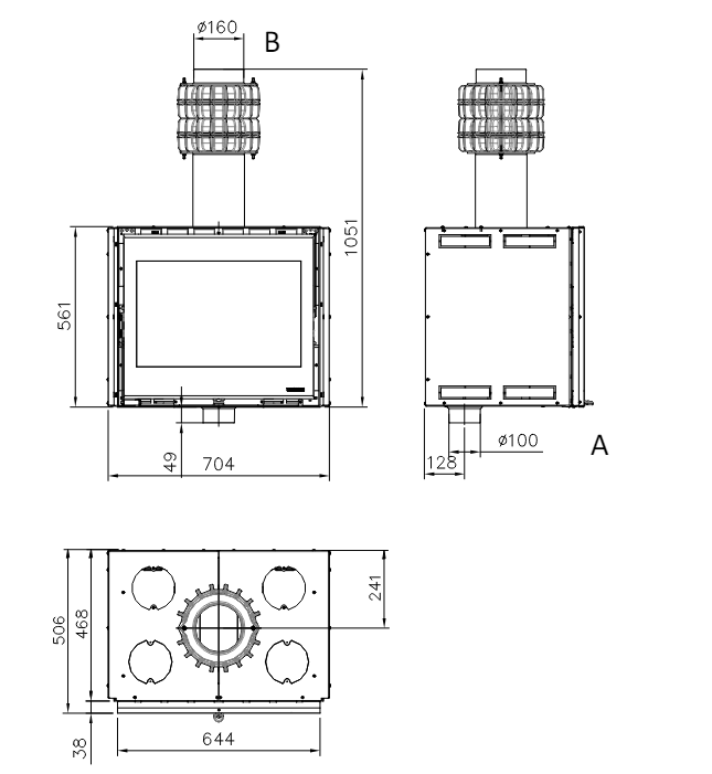 La Nordica Inserto 70 PRS Wide Holzofen-Einsatz: Panoramablick, 8 kW Leistung, Hoher Wirkungsgrad
