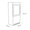 Jackson Bioethanol-Ofen: Stilvoller, quadratischer Kamin im Holzofen-Design, 2,2 kW