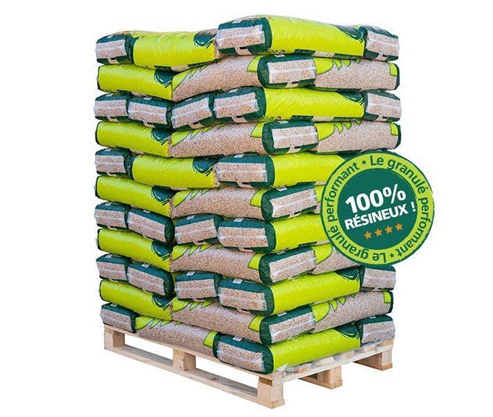 Premium Holzpellets BOIS D’OR 66x15kg Palette – 100% Nadelholz