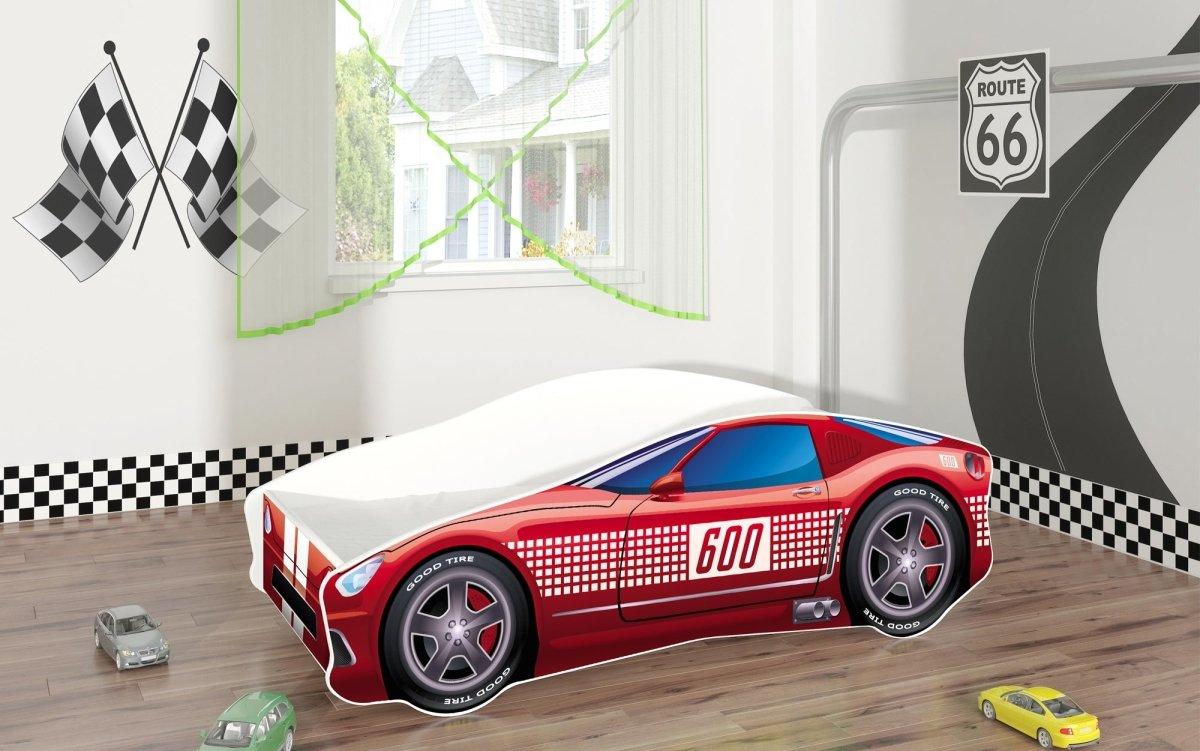 Fantasievolles Kinderbett Auto-Design mit Matratze – Sicheres Spielbett für gesunden Schlaf