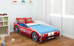 Lade das Bild in den Galerie-Viewer, Fantasievolles Kinderbett Auto-Design mit Matratze – Sicheres Spielbett für gesunden Schlaf
