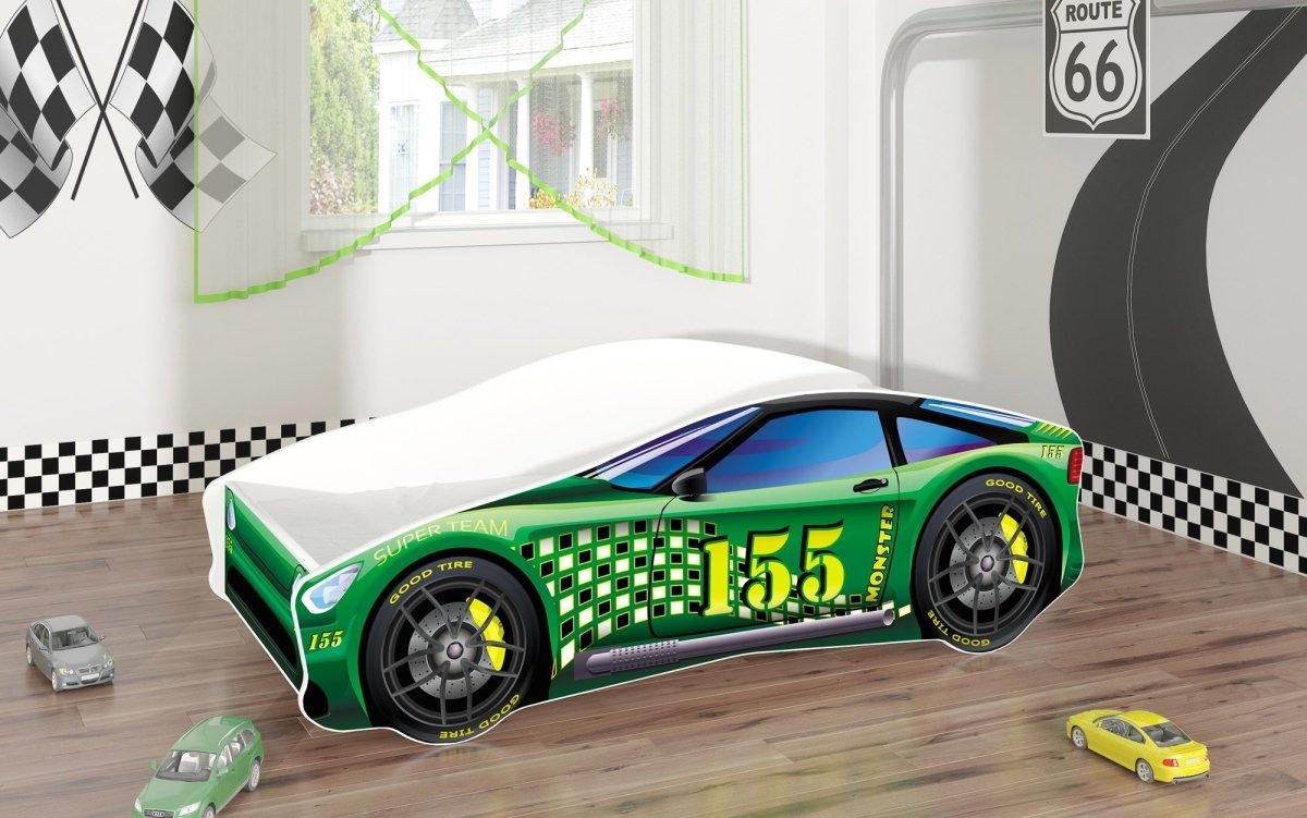 Fantasievolles Kinderbett Auto-Design mit Matratze – Sicheres Spielbett für gesunden Schlaf