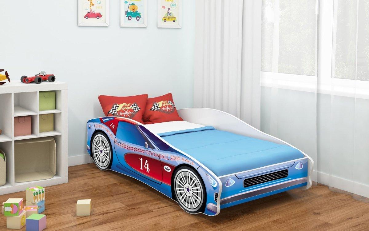 Fantasievolles Kinderbett Auto-Design mit Matratze – Sicheres Spielbett für gesunden Schlaf