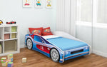 Lade das Bild in den Galerie-Viewer, Fantasievolles Kinderbett Auto-Design mit Matratze – Sicheres Spielbett für gesunden Schlaf
