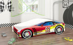 Lade das Bild in den Galerie-Viewer, Fantasievolles Kinderbett Auto-Design mit Matratze – Sicheres Spielbett für gesunden Schlaf

