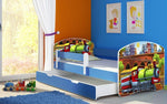 Lade das Bild in den Galerie-Viewer, Kindertraumland Bett: Sicheres, Komfortables Kinderbett mit Stauraum und Motivwahl

