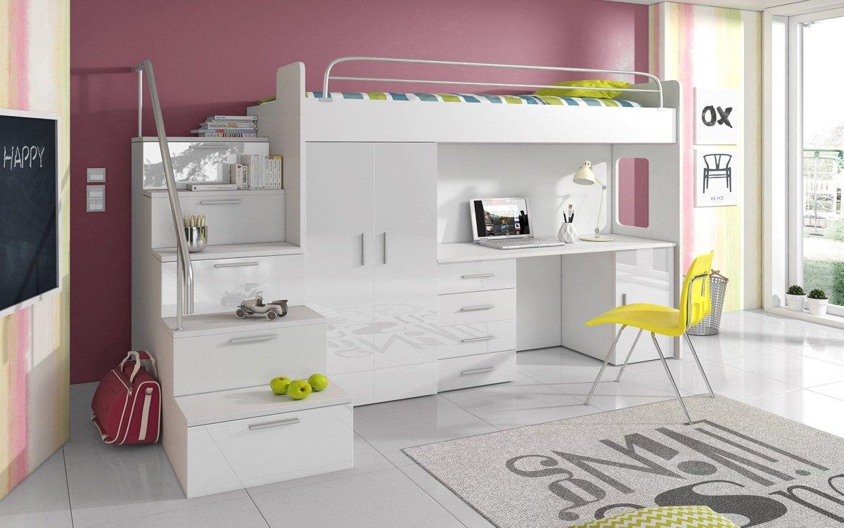 Traumhaftes Kinderhochbett Dream: Sicheres, Stabiles Etagenbett für Spielen und Schlafen