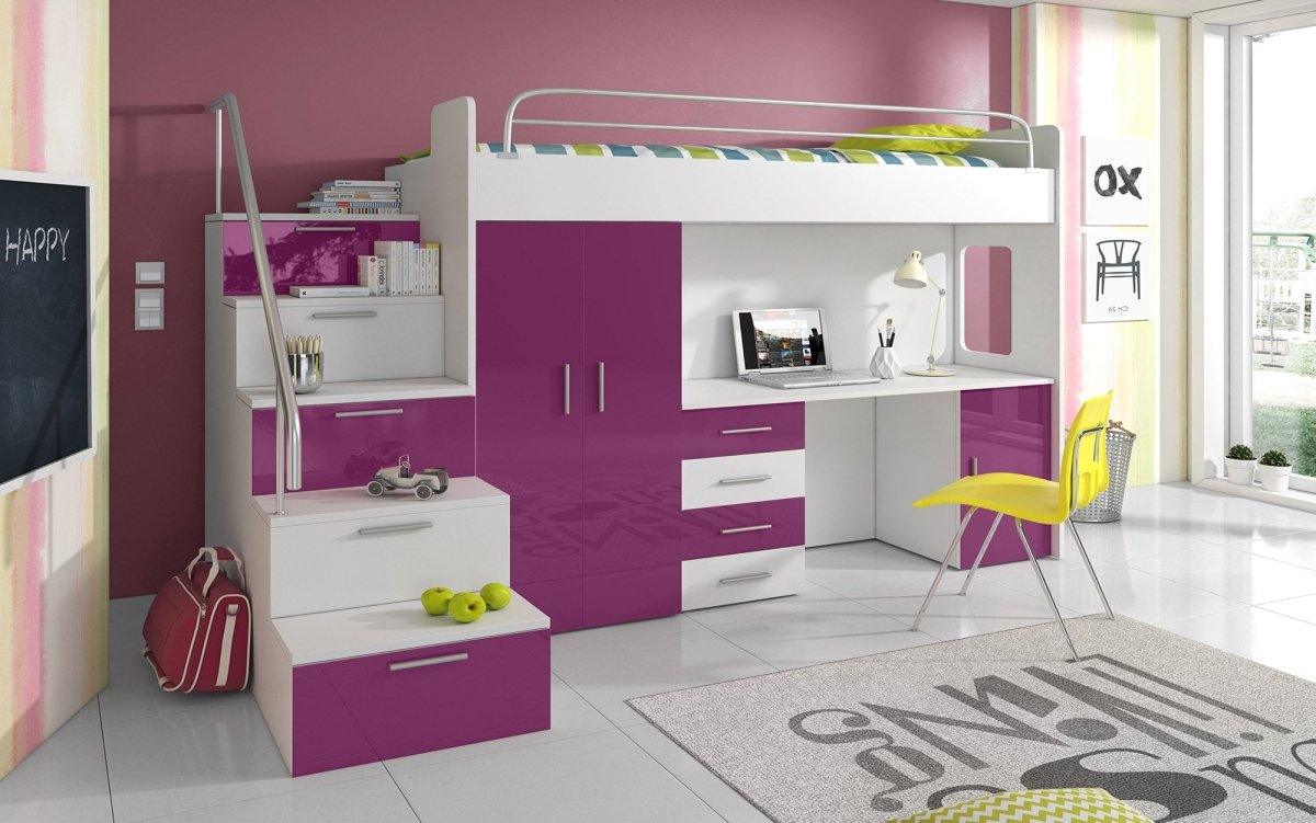 Traumhaftes Kinderhochbett Dream: Sicheres, Stabiles Etagenbett für Spielen und Schlafen