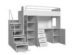 Lade das Bild in den Galerie-Viewer, Kinderhochbett &#39;Dream&#39;: Sicherer Schlafplatz &amp; Abenteuer-Spielplatz mit cleverem Stauraum

