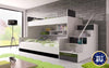 Heaven Kinderhochbett: Robustes Etagenbett mit Leiter & Stauraum, Viele Farben