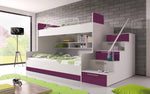 Lade das Bild in den Galerie-Viewer, Heaven Kinderhochbett: Robustes Etagenbett mit Leiter &amp; Stauraum, Viele Farben
