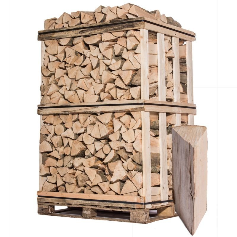Premium Brennholz Palette 33 cm Länge – 3 Stère, Trocken, NF‑zertifiziert