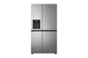 LG Side-by-Side Kühlschrank Door-in-Door, Eis- & Wasserspender, 635L, Platinum Silver