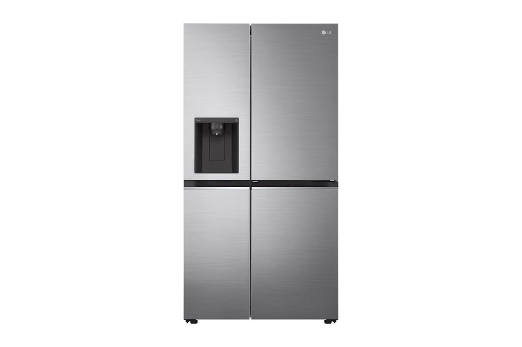 LG Side-by-Side Kühlschrank Door-in-Door, Eis- & Wasserspender, 635L, Platinum Silver