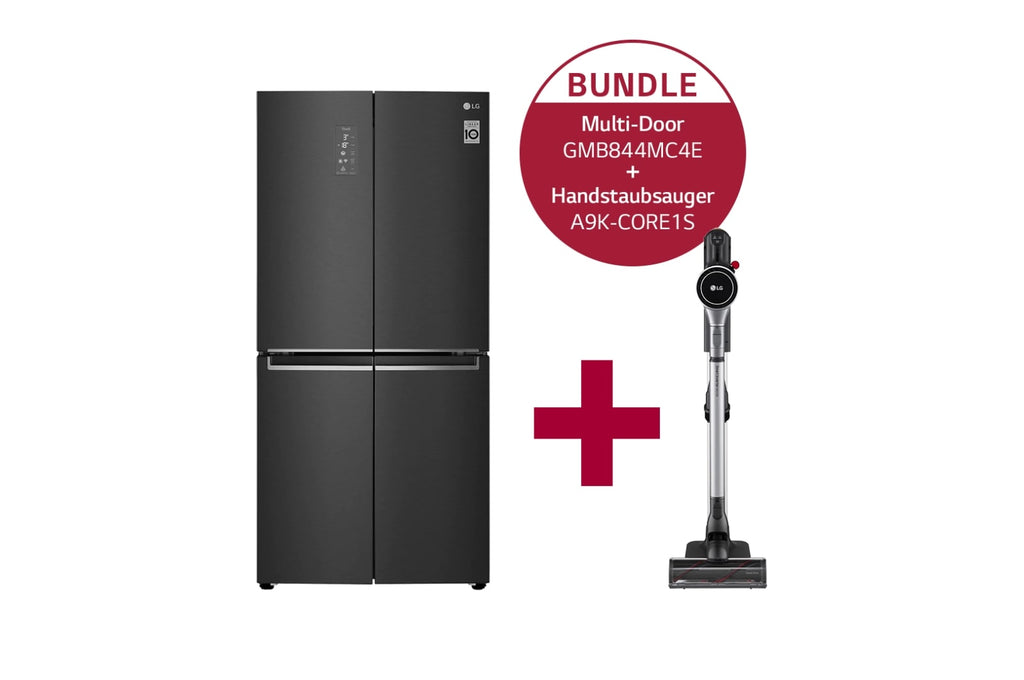 LG Slim Fit Multi-Door Kühlschrank & Akku-Staubsauger Set 530L