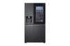 LG Side-by-Side Kühlschrank: InstaView, Craft Ice, Festwasseranschluss, Matte Black