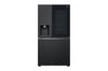 LG InstaView Side-by-Side Kühlschrank: Groß, Smart, Eis- & Wasserspender, Schwarz