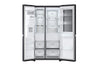 LG Side-by-Side Kühlschrank: InstaView, Craft Ice, Festwasseranschluss, Matte Black