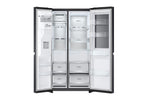 Lade das Bild in den Galerie-Viewer, LG Side-by-Side Kühlschrank: InstaView, Craft Ice, Festwasseranschluss, Matte Black
