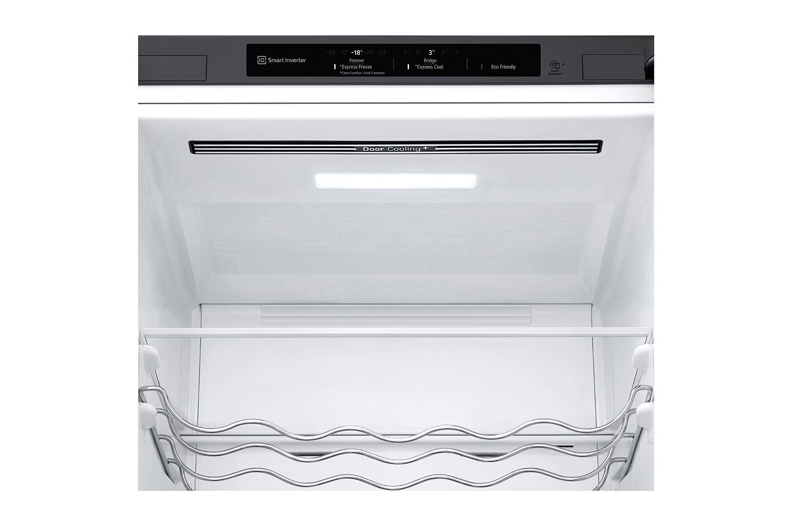 LG Kühl-Gefrierkombination 384L, Smart Inverter Kompressor, NatureFRESH, Leise, Stahl