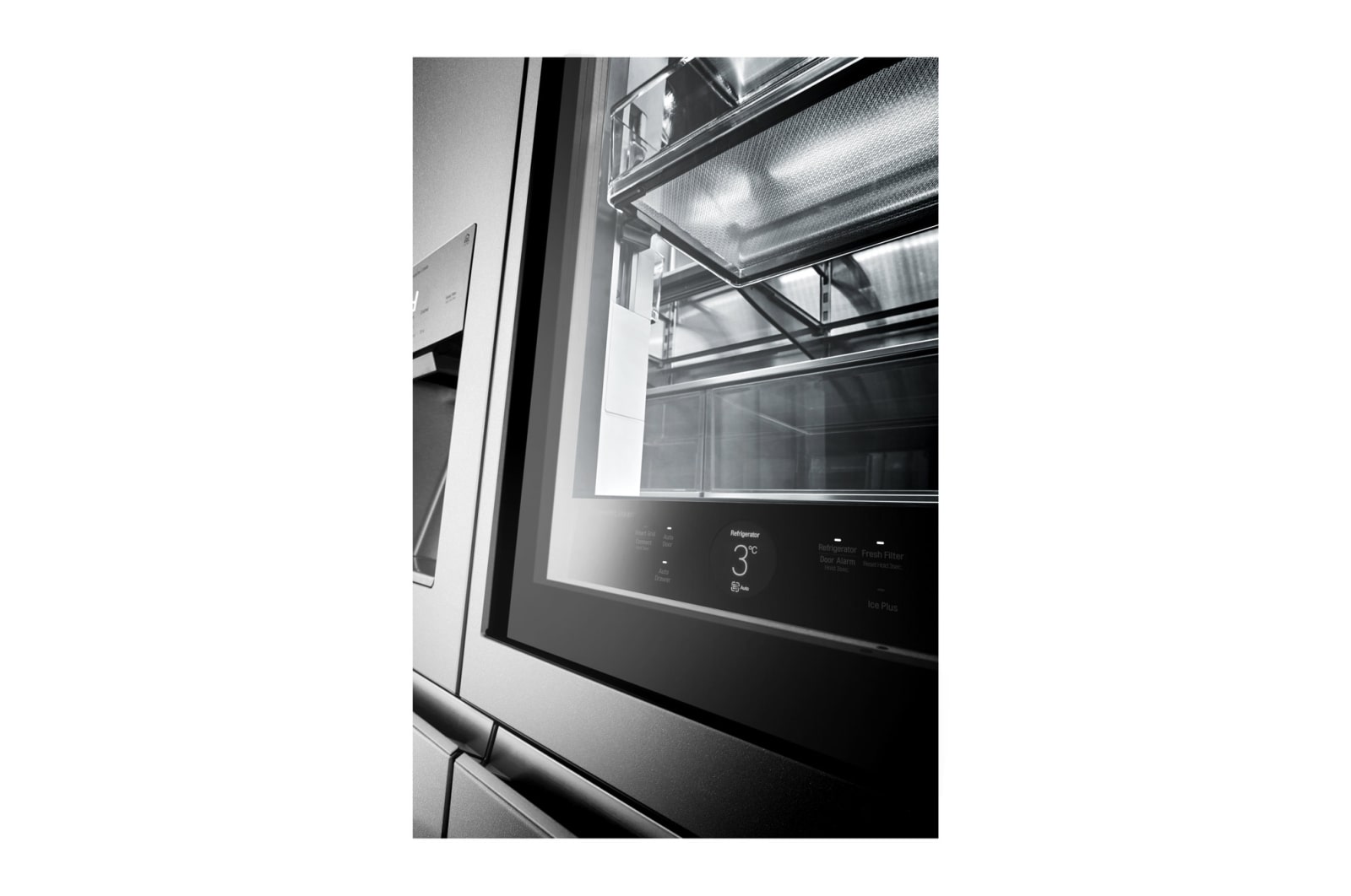 LG SIGNATURE LSR100 InstaView Multi-Door Kühlschrank – Edelstahl, Smart Technologie, 643L