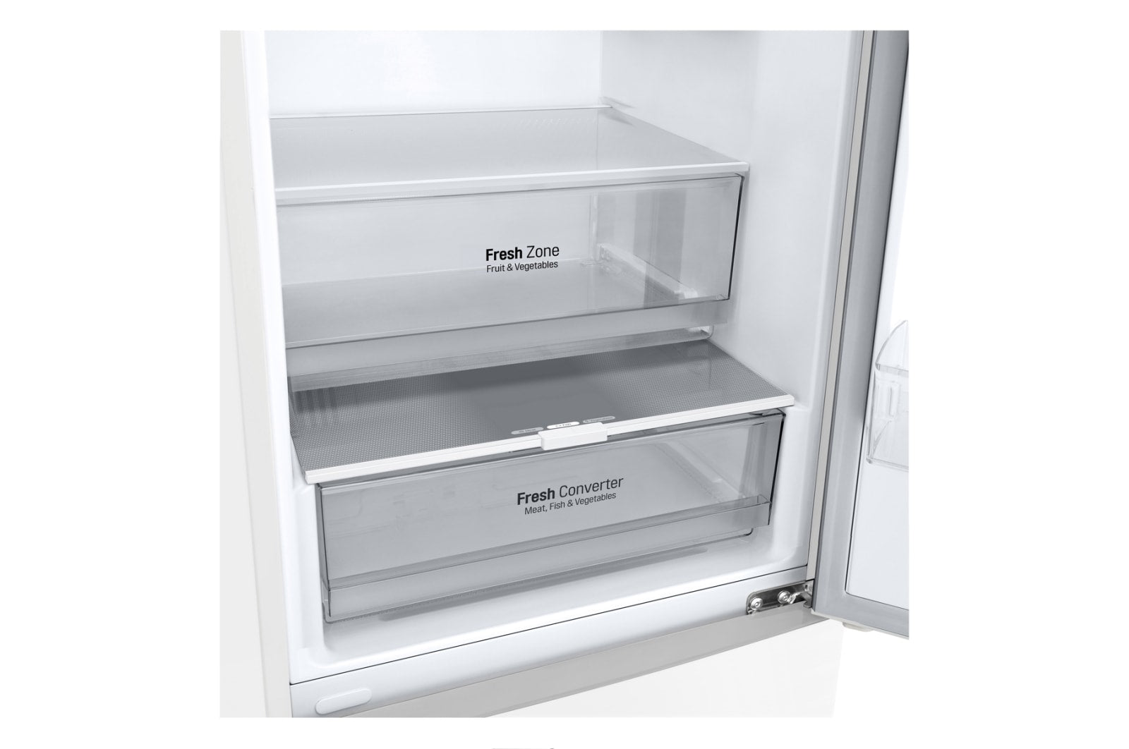 LG GBP62SWNAC Kühl-Gefrierkombination Weiß – Inverter Linear Compressor, 384L, A-Klasse