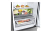 LG Kühl-Gefrierkombination 384L, Smart Inverter Kompressor, NatureFRESH, Leise, Stahl