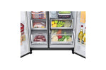 Lade das Bild in den Galerie-Viewer, LG InstaView Side-by-Side Kühlschrank: Groß, Smart, Eis- &amp; Wasserspender, Schwarz
