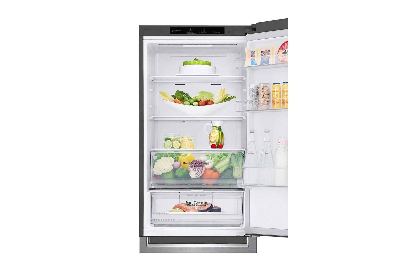 LG GBB61PZGGN Kühl-Gefrierkombination 341L Platinum Silver Smart Inverter Kompressor