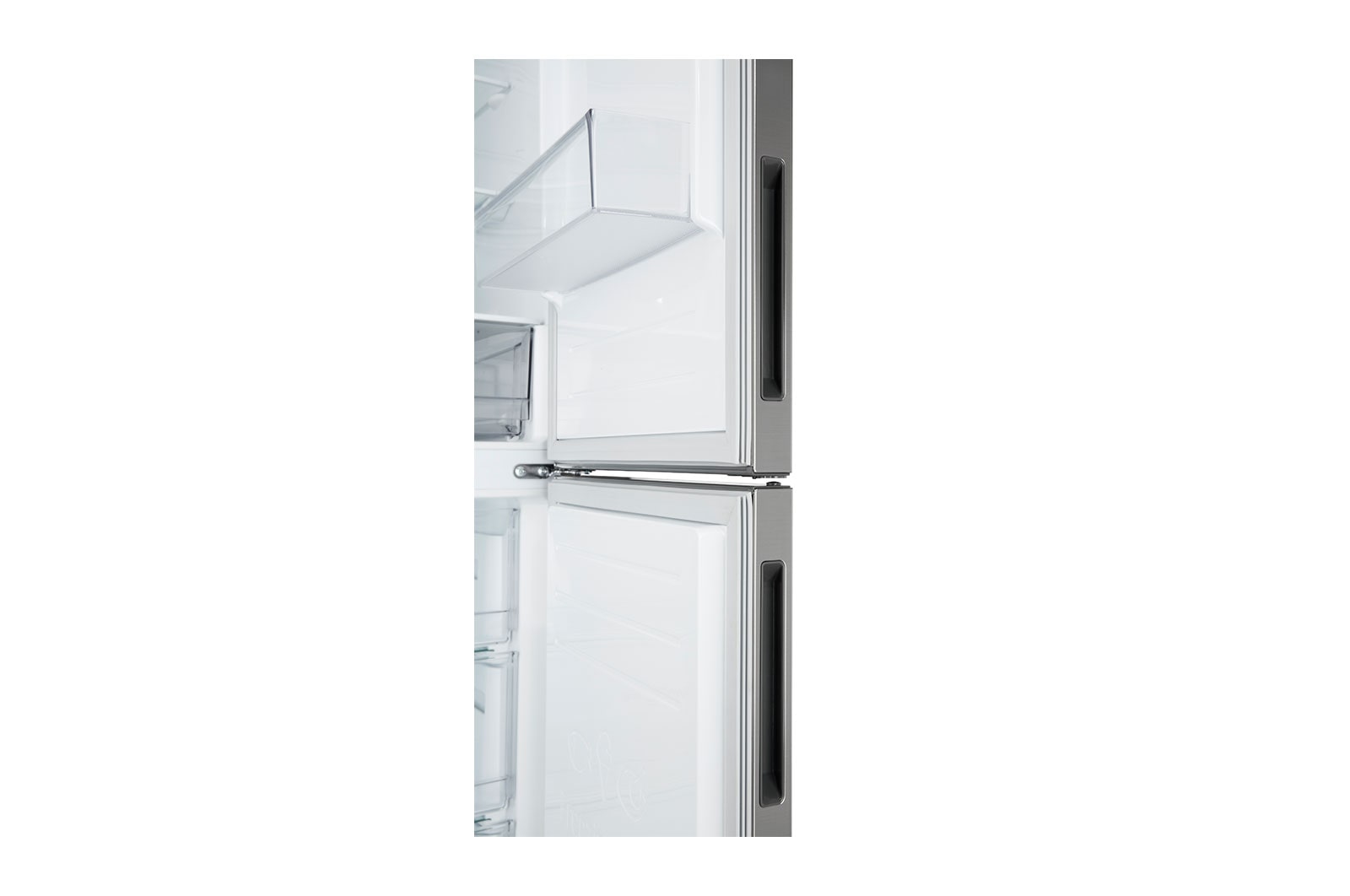 LG Kühl-Gefrierkombination 384L, Smart Inverter Kompressor, NatureFRESH, Leise, Stahl