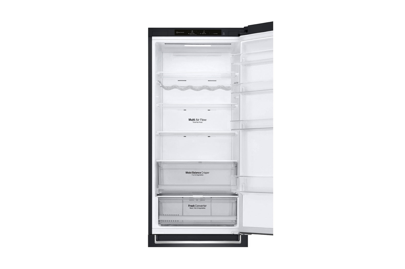 LG GBB62MCGCN1 Kühl-Gefrierkombination Mattschwarz, Smart Inverter Kompressor, 384L