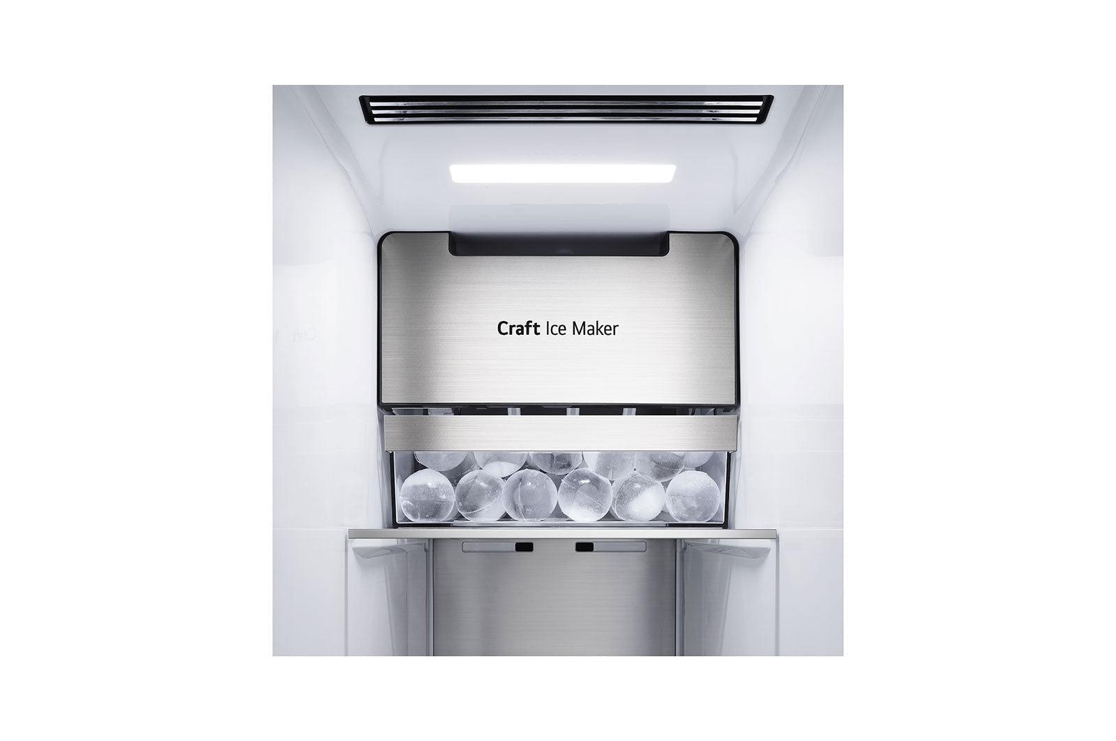 LG Side-by-Side Kühlschrank: InstaView, Craft Ice, Festwasseranschluss, Matte Black