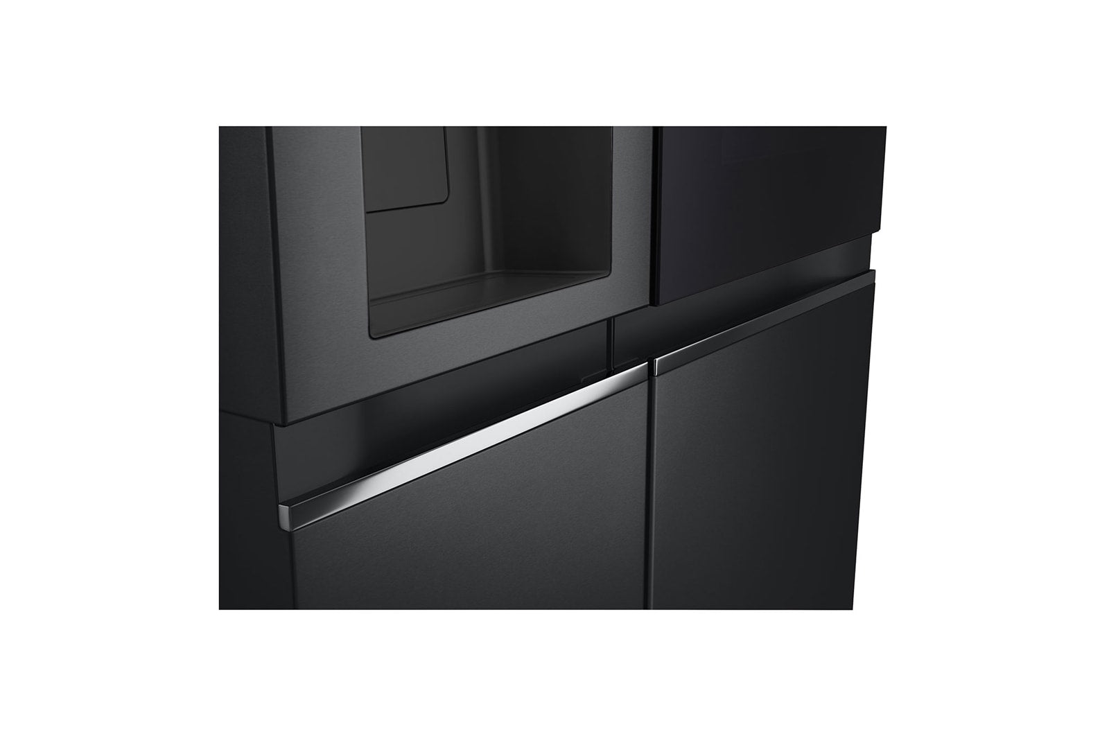 LG InstaView Side-by-Side Kühlschrank: Groß, Smart, Eis- & Wasserspender, Schwarz