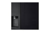 LG InstaView Side-by-Side Kühlschrank: Groß, Smart, Eis- & Wasserspender, Schwarz
