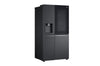 LG Side-by-Side Kühlschrank: InstaView, Craft Ice, Festwasseranschluss, Matte Black