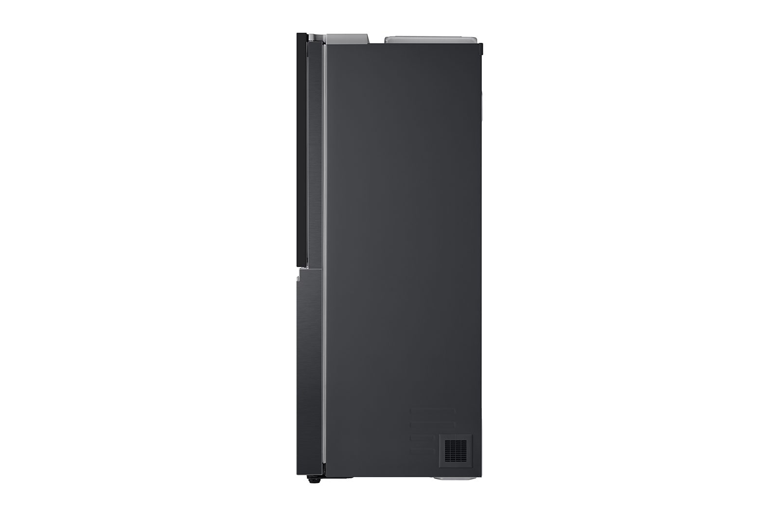 LG Side-by-Side Kühlschrank: InstaView, Craft Ice, Festwasseranschluss, Matte Black
