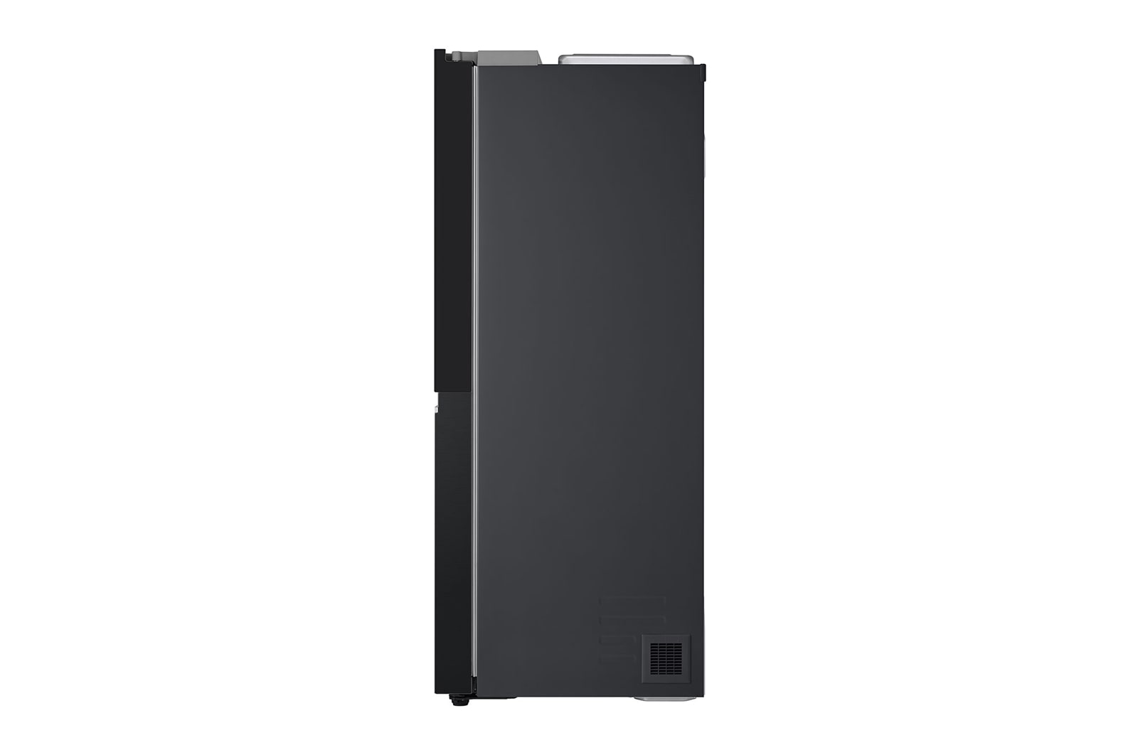 LG InstaView Side-by-Side Kühlschrank: Groß, Smart, Eis- & Wasserspender, Schwarz