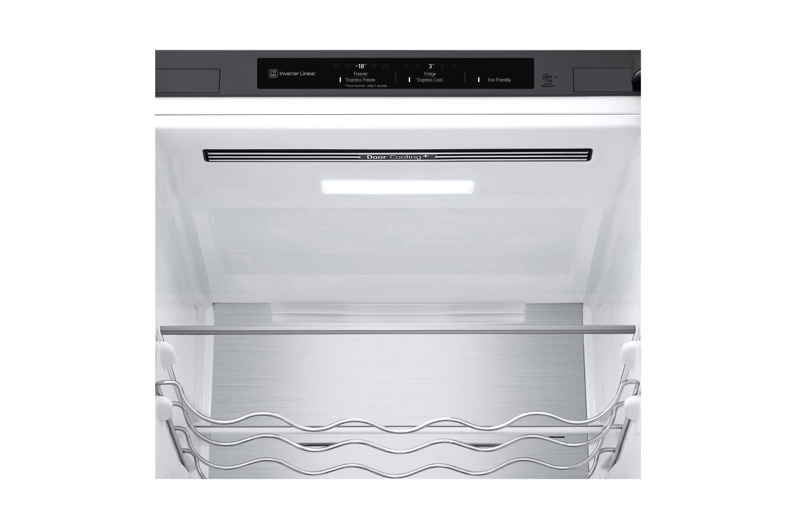 LG NatureFRESH Kühl-Gefrierkombination Steel, 384L, Smart Inverter, Linear Cooling, leise