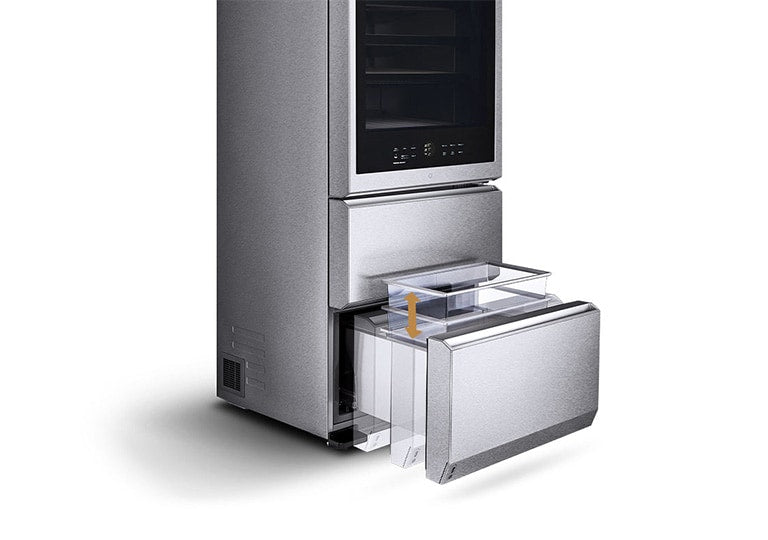 LG SIGNATURE LSR200W InstaView® Weinkühlschrank – Perfekte Temperaturkontrolle, Vibrationsschutz