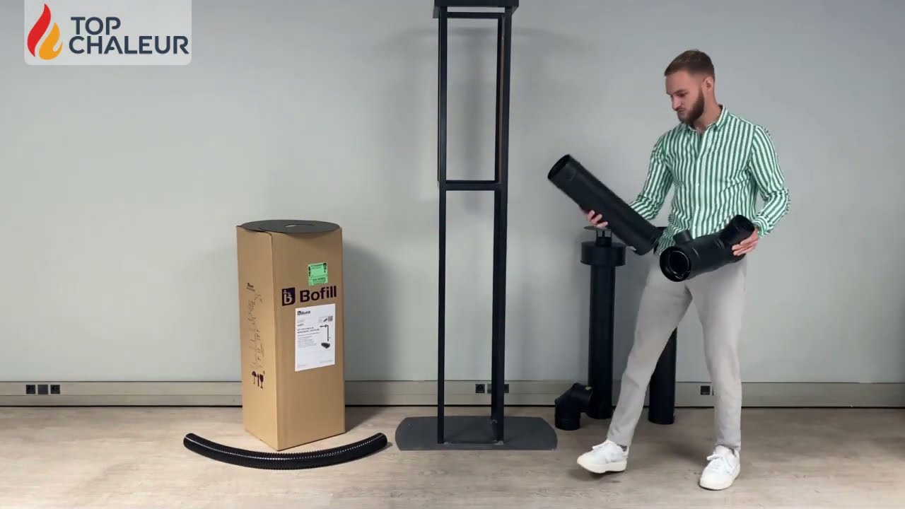 Tendenza 8 kW Abdichtbarer Pelletofen-Pack mit Konzentrischem Abluftrohr-Kit