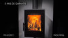 Panadero Inca Wall hängender Holzofen 8 kW – modernes Design