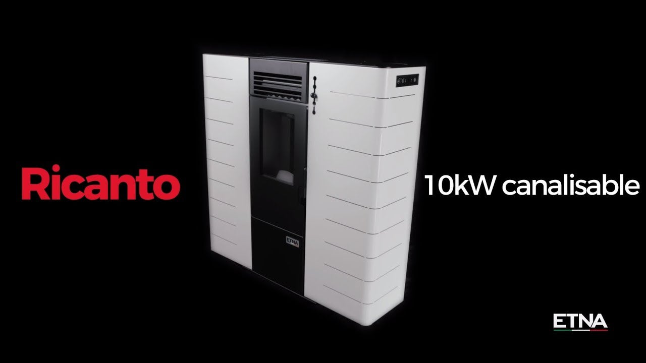 Kompaktes ETNA Ricanto 10 kW Pelletheizgerät – Extra flaches Design