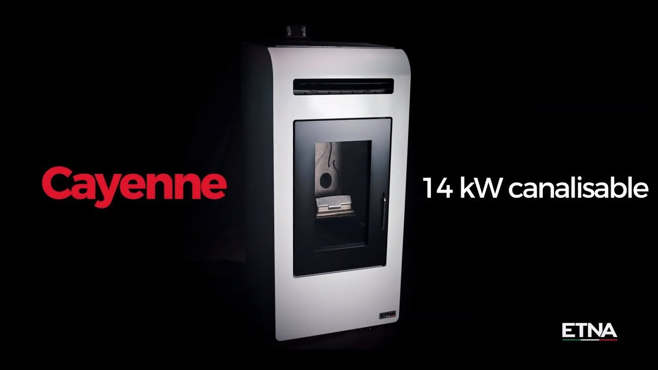 Cayenne Kanalisierbarer Pelletofen 14 kW: Effizient, Konnektiv & Langlebig
