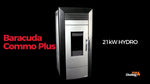Lade das Bild in den Galerie-Viewer, Baracuda Commo Plus 21kW Pelletheizung Hydro – Schwarz, leise, autark
