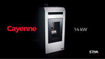 Lade das Bild in den Galerie-Viewer, Cayenne 14 kW Granulatheizung ETNA Luxe mit 23 kg Tank
