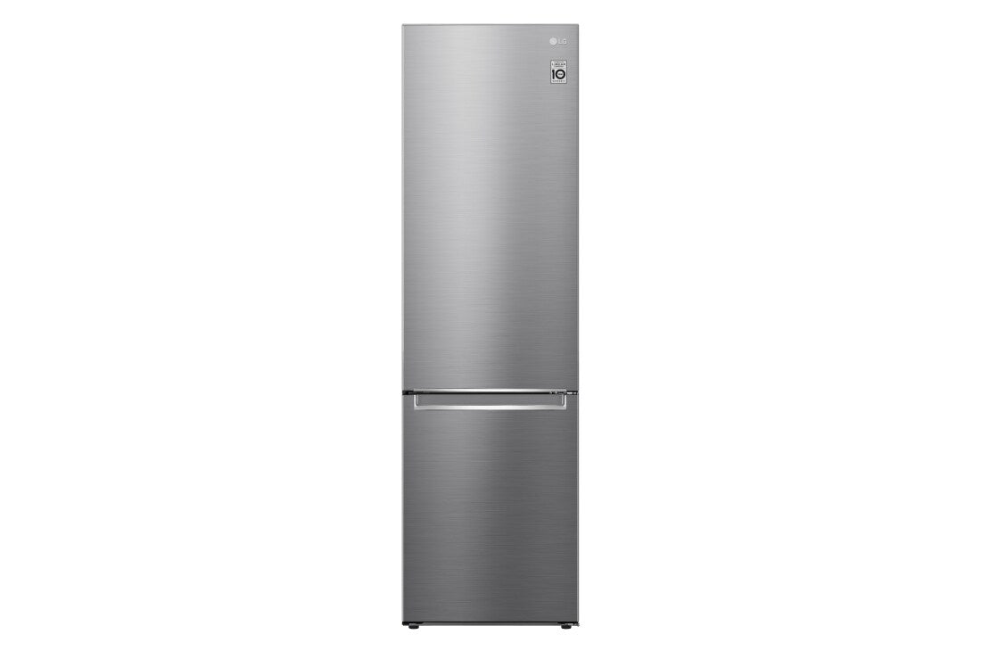 LG NatureFRESH Kühl-Gefrierkombination Steel, 384L, Smart Inverter, Linear Cooling, leise
